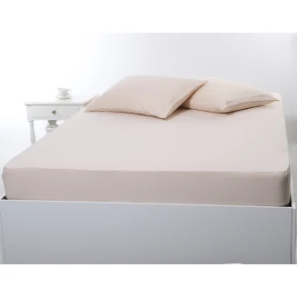 Silk Fashion Σεντόνι Με Λάστιχο Jersey (180X200+35) Light Beige