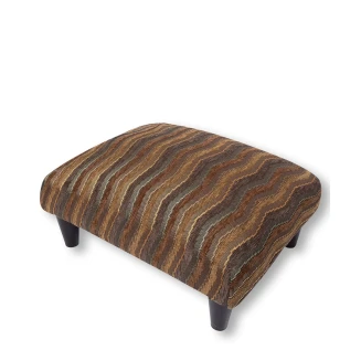 Silk Fashion Υποπόδιο (40cm X 30cm X 16cm) 602 κύμα λαδί μακρόστενο