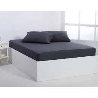 Silk Fashion Βαμβακερό σεντόνι essentials (105cm x 200cm + 35cm) turbulence