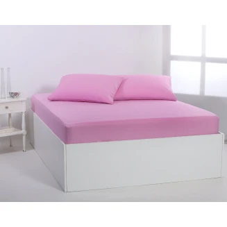 Silk Fashion Βαμβακερό σεντόνι essentials (125cm x 200cm + 35cm) pastel levander