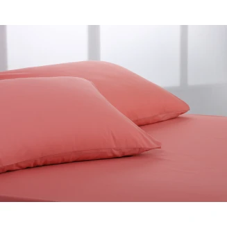 Silk Fashion Βαμβακερό σετ μαξιλαροθήκες essentials (52cm x 72cm ) coral almond