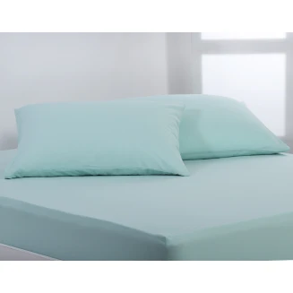 Silk Fashion Βαμβακερό σετ μαξιλαροθήκες essentials (52cm x 72cm ) misty jade