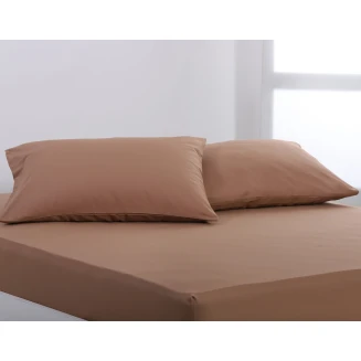 Silk Fashion Βαμβακερό σετ μαξιλαροθήκες essentials (52cm x 72cm ) praline