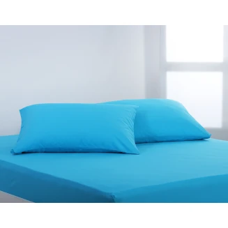 Silk Fashion Βαμβακερό σετ μαξιλαροθήκες essentials (52cm x 72cm ) river blue