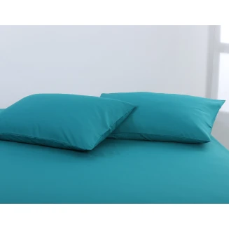 Silk Fashion Βαμβακερό σετ μαξιλαροθήκες essentials (52cm x 72cm ) teal blue