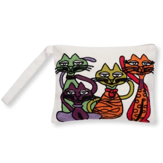 Silk Fashion Πορτοφόλι αλυσοβελονιά (13cm x 20cm) πολύγαζο 249
