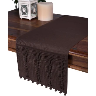 Καρέ 85x85 Silk Fashion 3819 Πλισέ Kαφέ