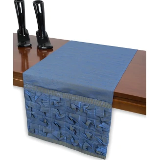 Καρέ 85x85 Silk Fashion 3918 Μπλέ