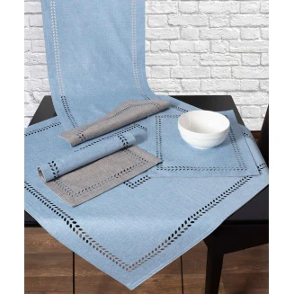 Τραβέρσα 40x120 Silk Fashion Bg18 Σιέλ-Γκρί