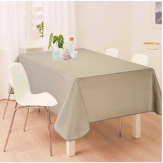 Flamingo Τραπεζομάντηλο αλέκιαστο μονόχρωμο beige 100%pol. Beige 150x220