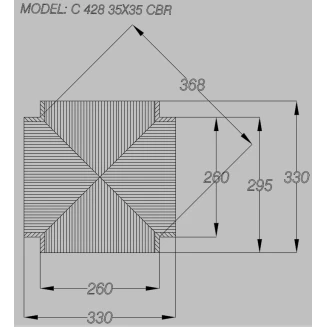 Ανταλλακτικά Καρέκλας Ψάθινα Ψάθα 33χ33 Με Κοψιμο 3cm 428RC