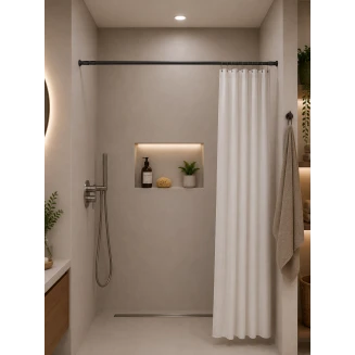 Βραχίονας Μπάνιου Πτυσσόμενος 110-200 MRShome Ø22mm Black