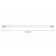 70-120 Ø22mm white βραχίονας μπάνιου πτυσσόμενος MRShome