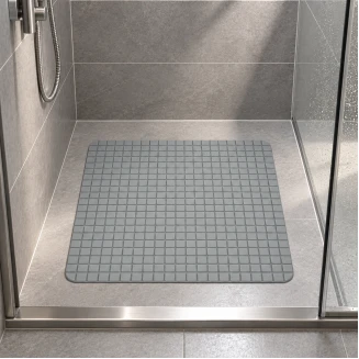 Αντιολισθητικό Πατάκι Μπάνιου TPR 52x52cm Γκρι MRShome