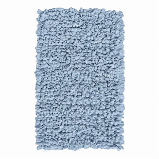 EVORA Χειροποίητο Πατάκι 50x70cm Γαλάζιο C05 Mrshome