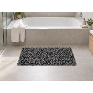 EVORA Χειροποίητο Πατάκι 50x70cm Γκρι Σκούρο C15 Mrshome