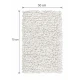 EVORA Χειροποίητο Πατάκι 50x70cm Λευκό C13 Mrshome