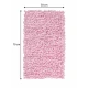 EVORA Χειροποίητο Πατάκι 50x70cm Ροζ C07 Mrshome