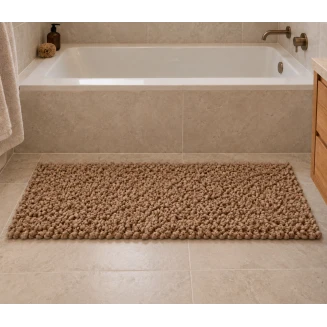 EVORA Χειροποίητο Πατάκι 60x120cm Camel C06 Mrshome