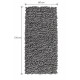 EVORA Χειροποίητο Πατάκι 60x120cm Γκρι Σκούρο C15 Mrshome