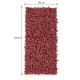 EVORA Χειροποίητο Πατάκι 60x120cm Κεραμιδί C41 Mrshome