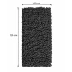 EVORA Χειροποίητο Πατάκι 60x120cm Μαύρο C12 Mrshome
