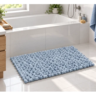 EVORA Χειροποίητο Πατάκι 60x120cm Πέρλα C38 Mrshome