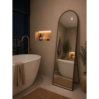 Επιδαπέδιος Καθρέπτης Αλουμινίου 150cm Woodlook MRShome