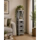 Έπιπλο MDF με 1 Ράφι και 3 Συρτάρια Γκρι 17x24x82cm MRShome