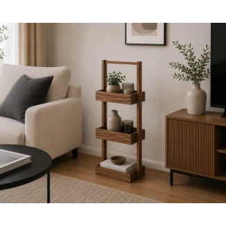 Έπιπλο MDF Με 3 Ράφια 26x17x70cm Καφέ MRShome
