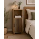 Έπιπλο Ξύλινο με Ντουλάπι και Ράφι Καφέ 35x30x86cm MRShome