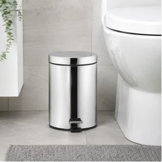 Κάδος Απορριμμάτων 5lt Inox Φ20x27cm MRShome