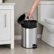 Κάδος Απορριμμάτων 5lt Inox Φ20x27cm MRShome