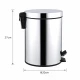 Κάδος Απορριμμάτων 5lt Inox Φ20x27cm MRShome
