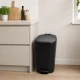 Κάδος Soft Close Μεταλλικός 20L Μαύρος Ματ 23x38x37.5cm MRShome