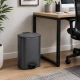 Κάδος Soft Close Μεταλλικός 30L Μαύρος Ματ 36.5x25x54cm MRShome