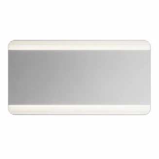 Καθρέπτης Με Φωτισμό 120x7.5x60cm Με Στρογγυλεμένες Γωνίες MRShome