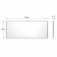 Καθρέπτης με Πλαίσιο Αλουμινίου 120x2x50cm Chrome MRShome