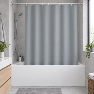 Κουρτίνα Μπάνιου 180x180cm Peva Γκρί Mrshome