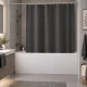 Κουρτίνα Μπάνιου 180x180cm PEVA Μαύρη με Μεταξωτή Υφή MRShome