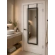 Κρεμαστός Καθρέπτης για Πόρτα από MDF 34x94cm Black MRShome