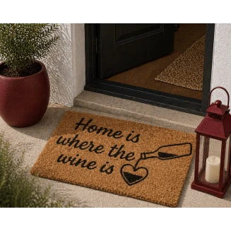 Πατάκι Εισόδου 59x39cm ''Home is where the wine is'' MRShome