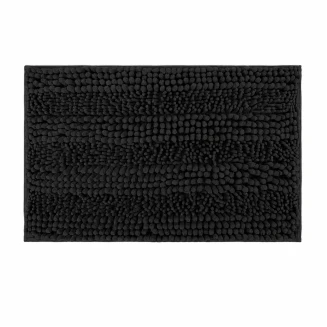 Πατάκι Μπάνιου 45x70cm Mrshome Chenille Μαύρο