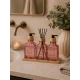 Σετ Δύο Dispenser & Αρωματικό Χώρου με Sticks Γυάλινο/Μπαμπού με δίσκο Pink MRShome