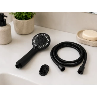 Σετ Κεφαλής Ντους Black MRShome DC-021004