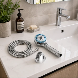 Σετ Κεφαλής Ντους Inox MRShome DC-021001