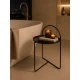 Side Table Μεταλλικό Φ40x65cm Black MRShome