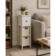 Συρταριέρα MDF με 3 Συρτάρια 25x25x77cm Λευκή MRShome