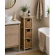 Συρταριέρα MDF με 3 Συρτάρια από Υάκινθο 25x25x77cm Μπεζ MRShome