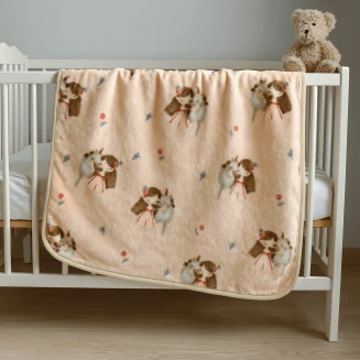 Κουβέρτα Κούνιας Βρεφική 110x140 Βελουτέ Astron Italy Sweet Girl